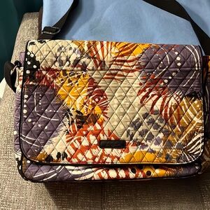 Vera Bradley computer messenger bag and matching magnetic close wallet